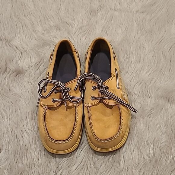 Sperry kids lanyard tan boat shoes size 3‎ - Picture 1 of 8